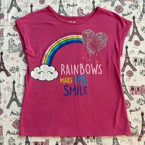 365 Girls Pink Short Sleeve Shirt, size 7